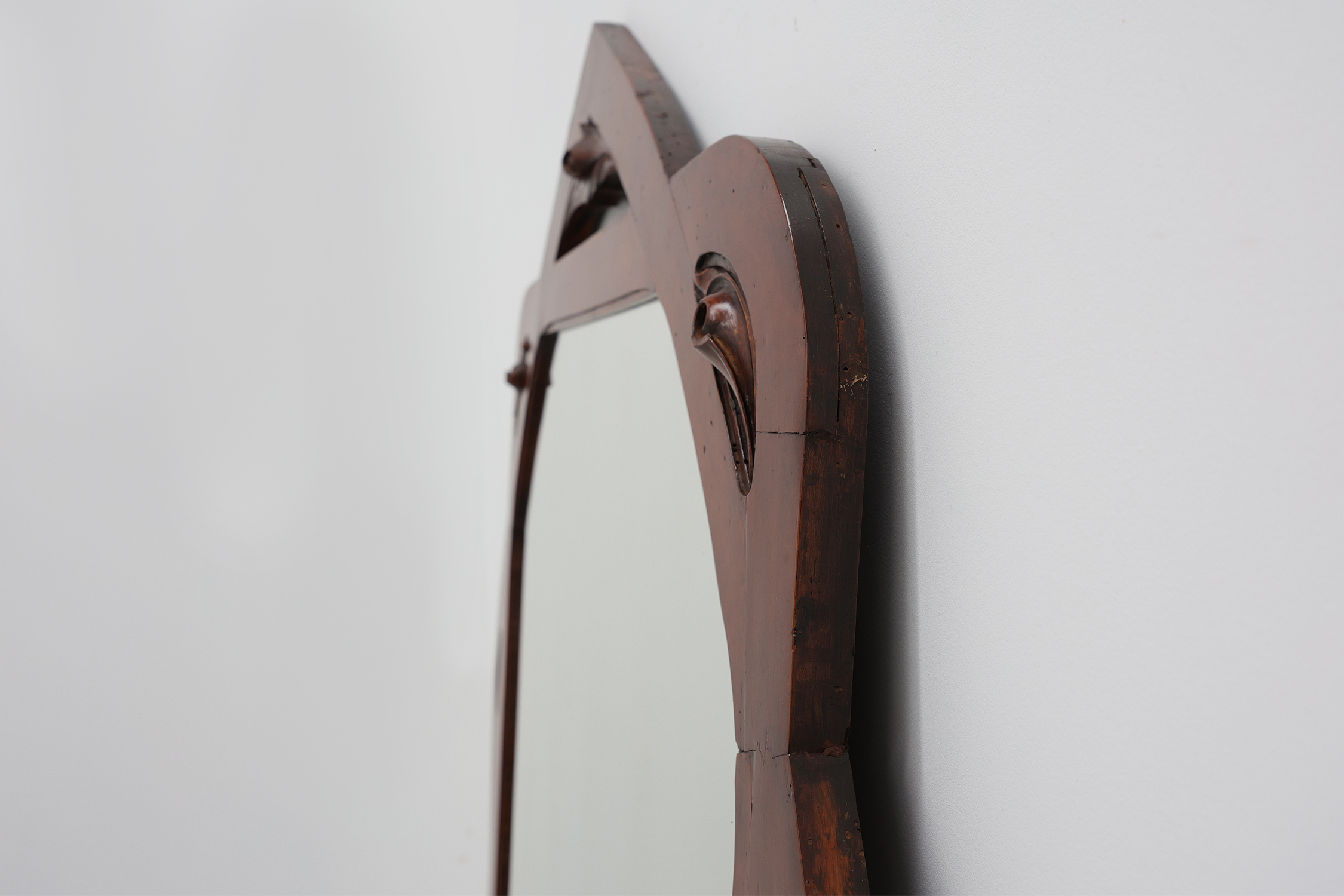 Large carved Art Nouveau Mirror Belgium, ca. 1900thumbnail